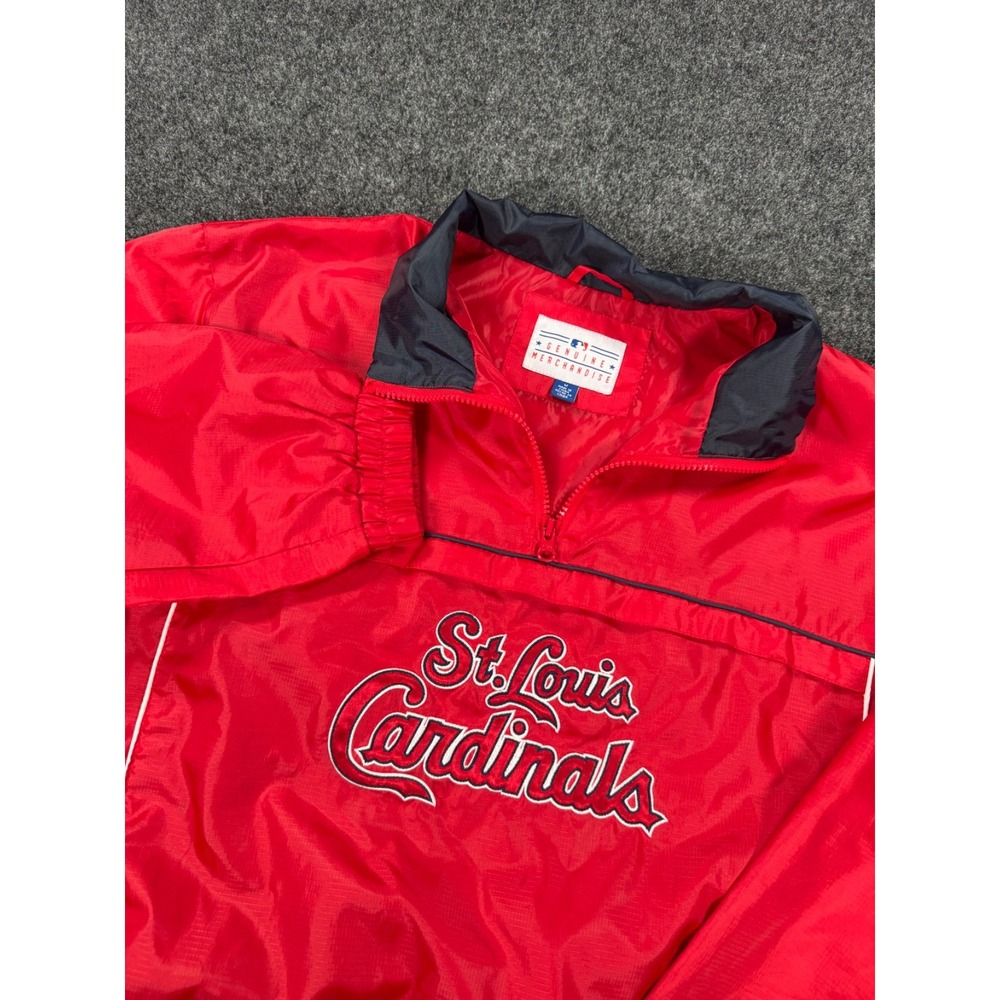 St Louis Cardinals MLB Genuine Merchandise Pullover Windbreaker Jacket Mens M